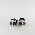 Golden Goose White Red Blue Tartan Pattern Trainers