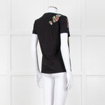 Valentino Black Embellished T-shirt