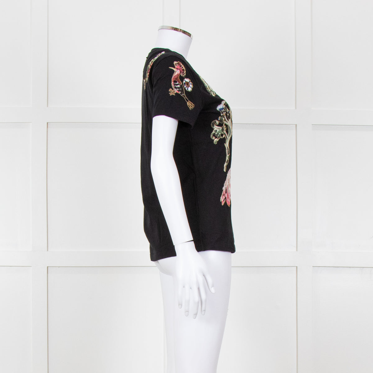 Valentino Black Embellished T-shirt