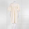 Ssone Cream Cotton Puff Sleeve Tunic Dress