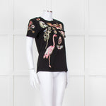 Valentino Black Embellished T-shirt
