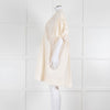 Ssone Cream Cotton Puff Sleeve Tunic Dress