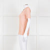 Joseph Peach Fine Cashmere Short Sleeve Top