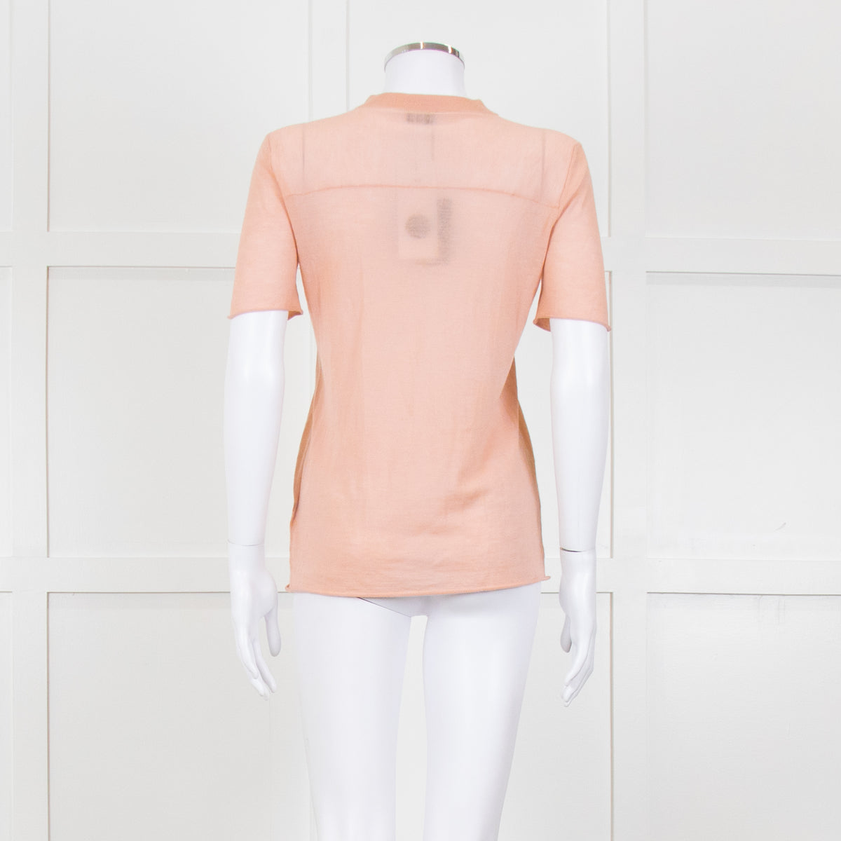 Joseph Peach Fine Cashmere Short Sleeve Top