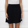 Reformation Black Swing Mini Skirt