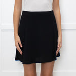 Reformation Black Swing Mini Skirt