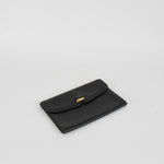Delvaux Black Grainy Leather Pochette