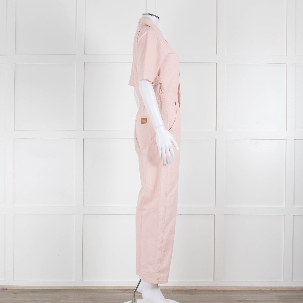 Seventy & Mochi Pale Pink Cotton Jumpsuit