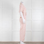 Seventy & Mochi Pale Pink Cotton Jumpsuit