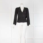 Realisation Par Black Silk Tie Front Blouse