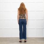 Vivienne Westwood Tattersall Piquet Brown Check Anna Top