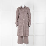 MSGM Brown Dogtooth Coat
