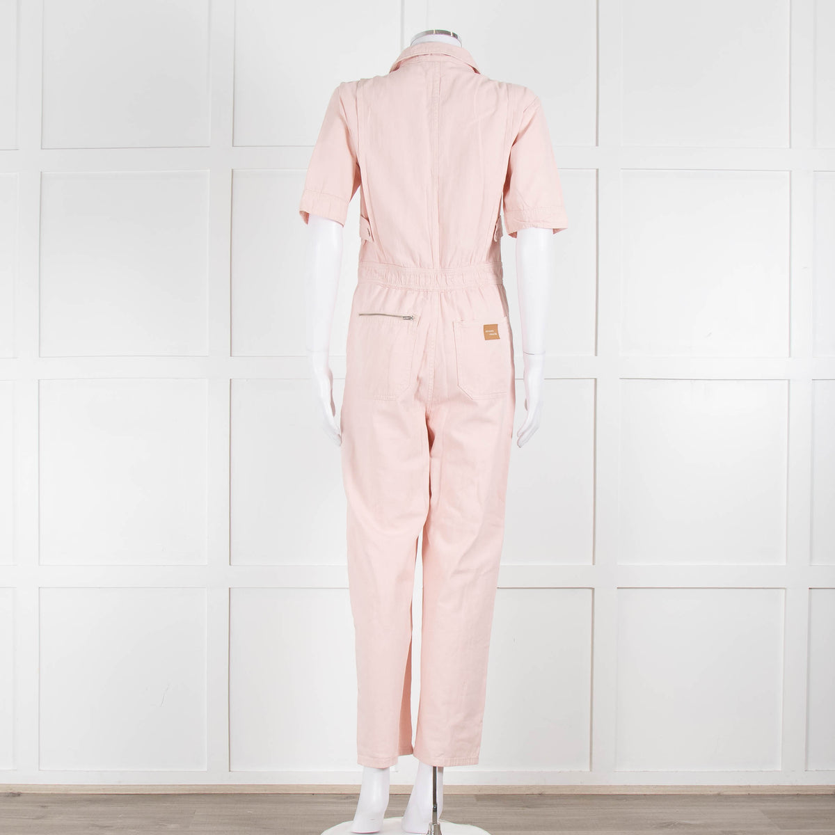 Seventy & Mochi Pale Pink Cotton Jumpsuit