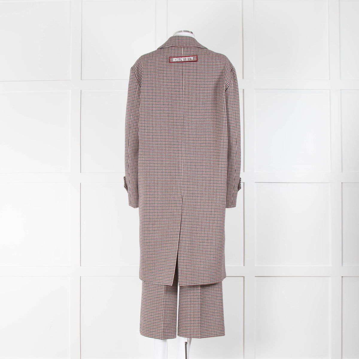 MSGM Brown Dogtooth Coat