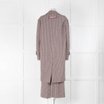 MSGM Brown Dogtooth Coat