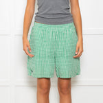 Resume Green Gingham Check Shorts