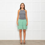 Resume Green Gingham Check Shorts