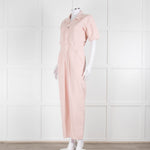 Seventy & Mochi Pale Pink Cotton Jumpsuit