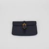 Delvaux Navy Grainy Leather Belt Pouch