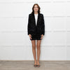 Zadig & Voltaire Black Sequin Collarless Jacket