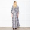 Primrose Park Grey Snakeprint Ruffle Sleeve Maxi Alice Dress
