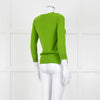 Joseph Green Metalic Shoulder Button Round Neck Jumper