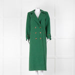 Glamoda Style X Sophie Hermann Green & Black Check Pied De Poule Coat