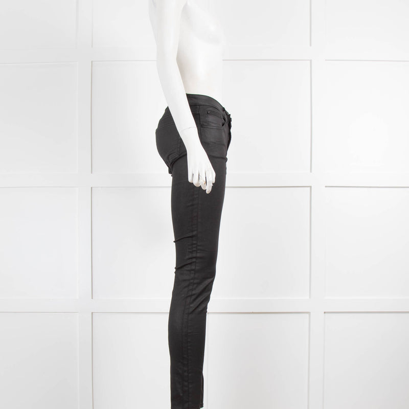 The Kooples Black Coated Skinny Jeans
