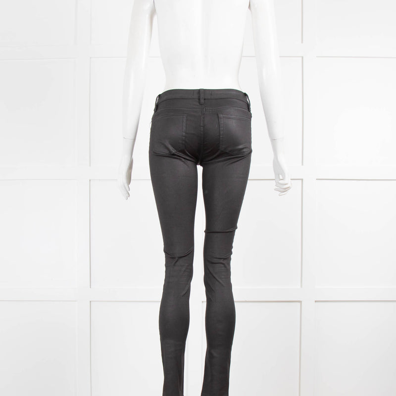The Kooples Black Coated Skinny Jeans