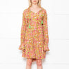 Dea Kudibal Maria Petal Parakeet Paisley Floral Tiered Skirt Midi Dress