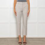 Tory Burch Blue Yellow Stretch Trousers