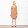 Dea Kudibal Maria Petal Parakeet Paisley Floral Tiered Skirt Midi Dress