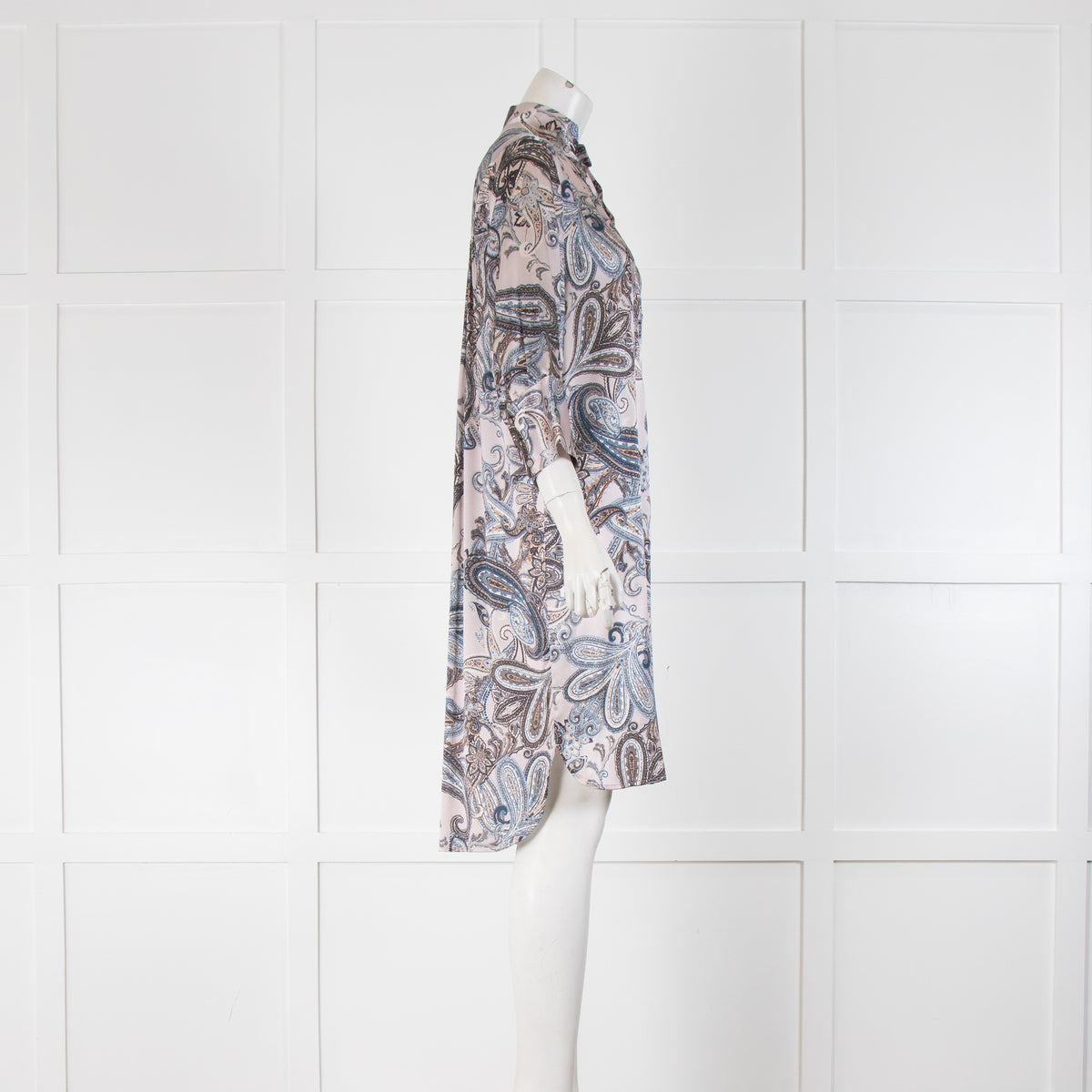 Dea Kudibal Blue And Grey Paisley Dress