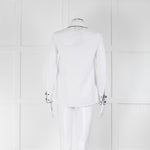Glamoda Style X Sophie Hermann White Shirt With Black Buttons