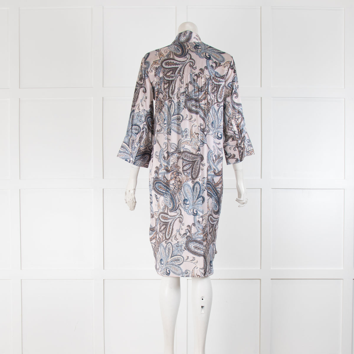 Dea Kudibal Blue And Grey Paisley Dress