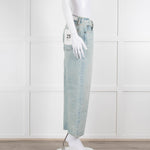 RE/DONE Acid Blue Loose Crop Jeans