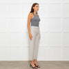 Tory Burch Blue Yellow Stretch Trousers