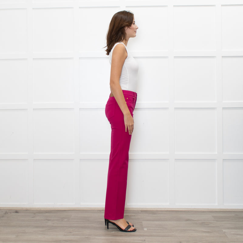 Escada Magenta Pink Cotton Jeans