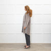 Suprema Grey Shearling Reversible Hooded Coat