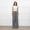 Fabiana Filippi Light Grey Fine Wool Wide Leg Trousers