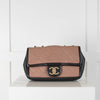 Chanel Graphic Quilted Flap Bag with Brushed Gold Hardware