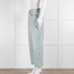 RE/DONE Acid Blue Loose Crop Jeans