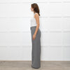 Fabiana Filippi Light Grey Fine Wool Wide Leg Trousers