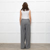 Fabiana Filippi Light Grey Fine Wool Wide Leg Trousers