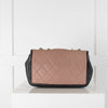 Chanel Graphic Quilted Flap Bag with Brushed Gold Hardware