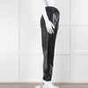 MSGM Black Faux Leather Joggers