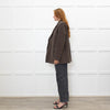 Samsoe & Samsoe Brown Recycled Wool Straight Fit Jacket