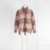 Moncler Lilac Purple Large Checked Shirt Jacket