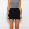 Alo Yoga Black Cotton Knit Skort