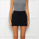 Alo Yoga Black Cotton Knit Skort